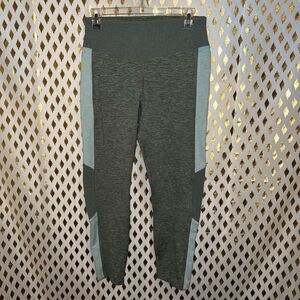 Victoria’s Secret Pink Varsity High Waist Army Green Leggings cozy size L